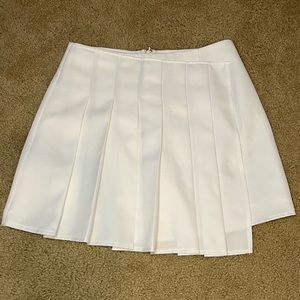 White pleated tennis Skirt F21